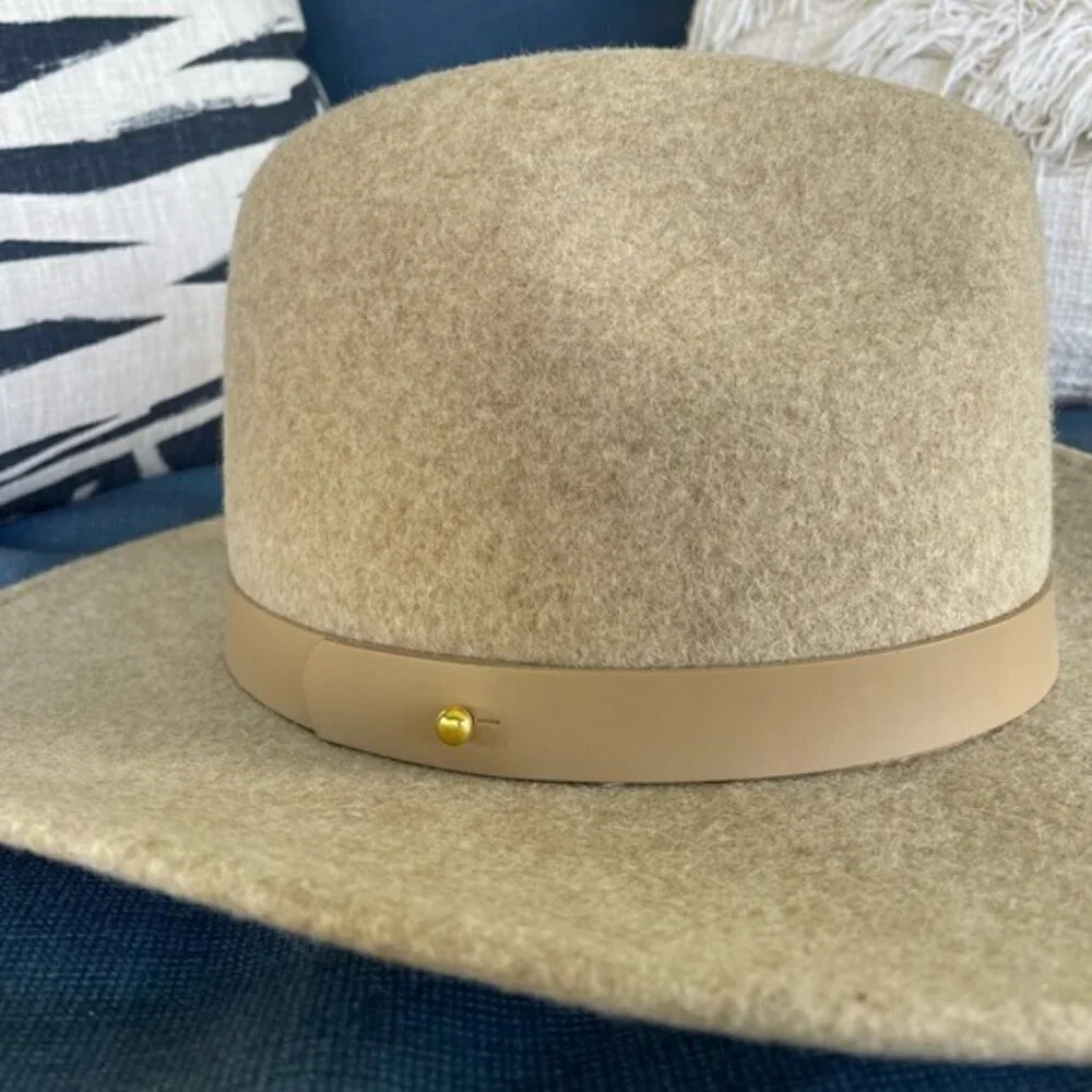 Lack Of Color Carlo Mack Classic Luxe Fedora Style Women's Hat Medium 57cm